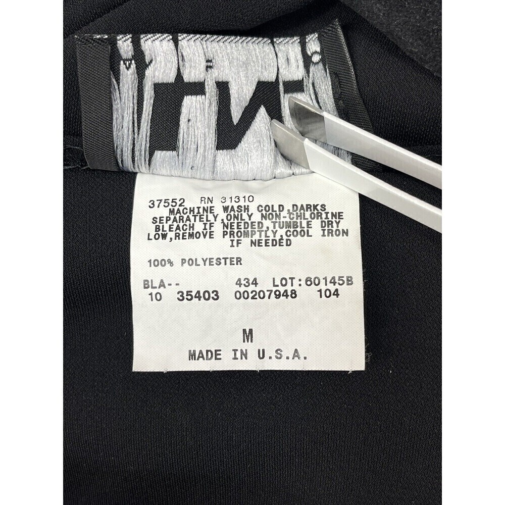 Vintage I.N. San Francisco Y2K Clasp Cardigan Grunge Goth Womens M Black*Flaw - Picture 8 of 10